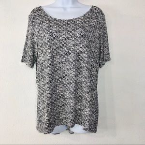 J.jill wearever collection Pattern scoop Blouse